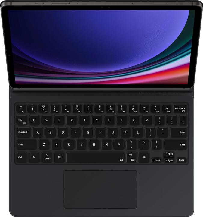 Actual product image Samsung Book Cover Keyboard for Galaxy Tab S9, Black (DE, Galaxy Tab S9, Galaxy Tab S9 FE)