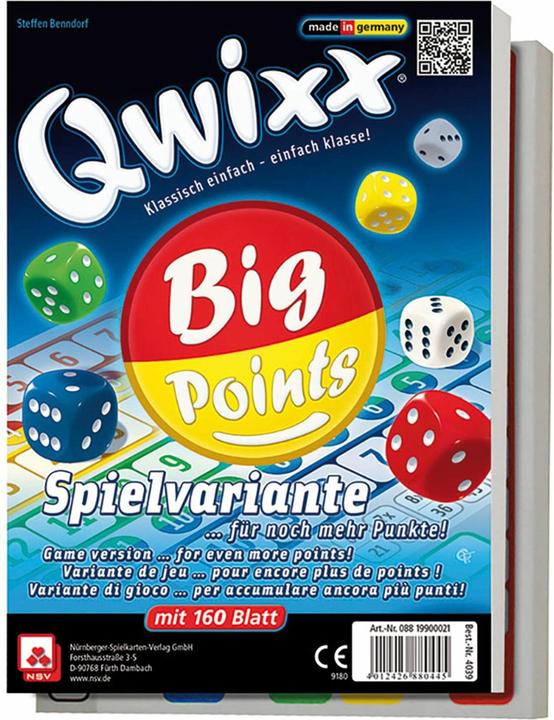 Actual product image NSV Qwixx Big Points (German)