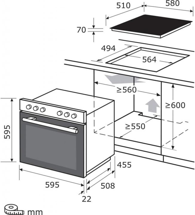Produktbild Exquisit EHE185-HBZ-020-Set