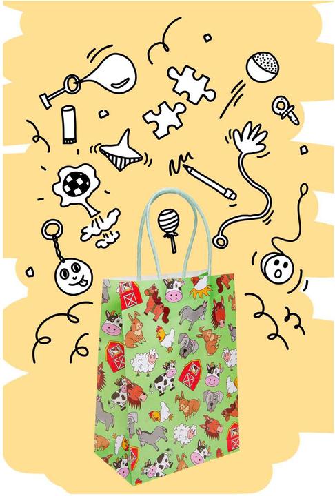 Immagine prodotto LG-Imports Geschenktüte Nutztiere (Borsa da regalo, 12 x)