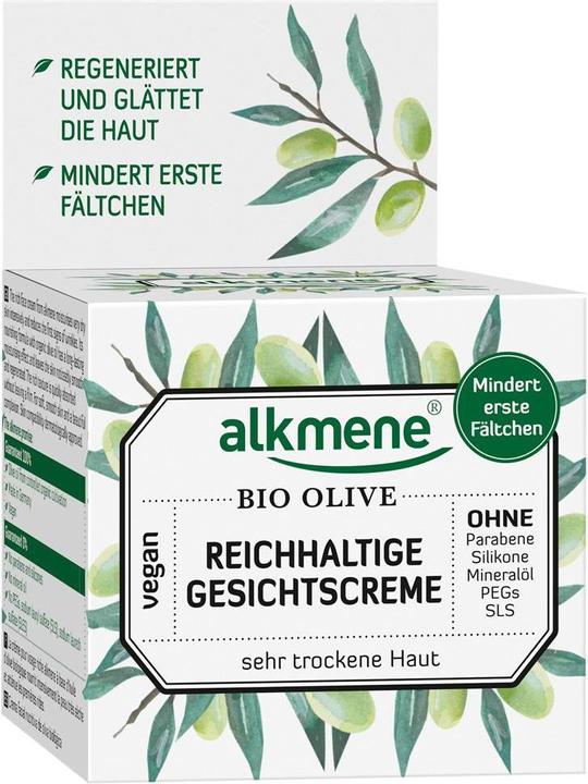 Produktbild Alkmene Reichhaltige Gesichtscreme Bio Olive (50 ml, 24h Creme)
