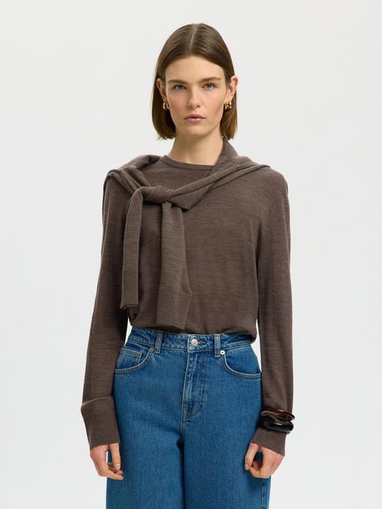 Produktbild Selected Slfthea Ls Knit Merino O-Neck Noos (S)