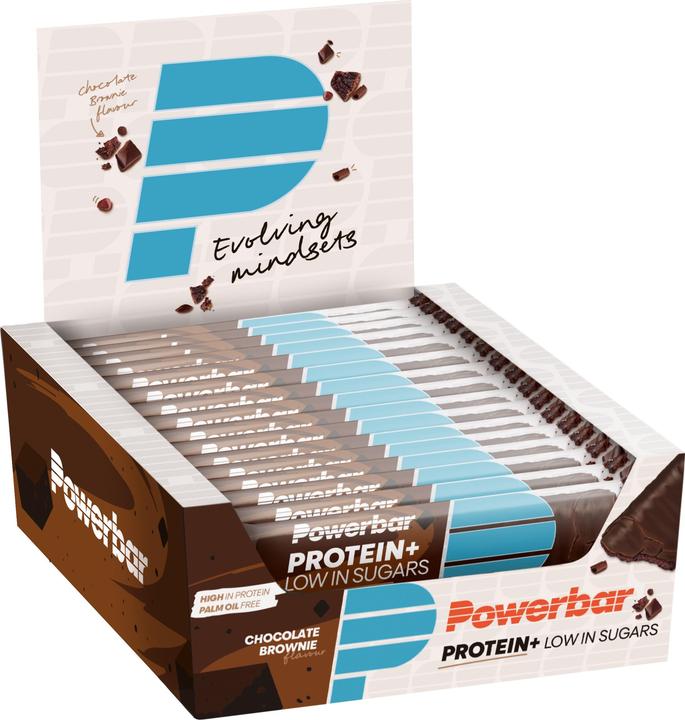 Powerbar Protein Plus Low Sugar (Schokolade, Brownie, 16 Stk., 560 g)