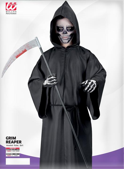 Immagine prodotto Widmann Costume da scheletro per bambini con cappuccio e cintura