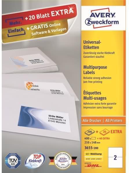 Image du produit Avery Étiquettes