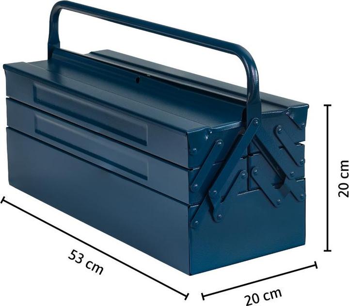 Produktbild Dönges Werkzeugkoffer aus Stahlblech, 530 x 200 x 200 mm (1 Teil)
