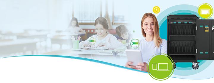 Produktbild AVerMedia E32cPlus Tablet Laptop Chromebook Ladewagen für 32 Laptop/Chromebook/Tablets bis 39,62cm 15,6Zo