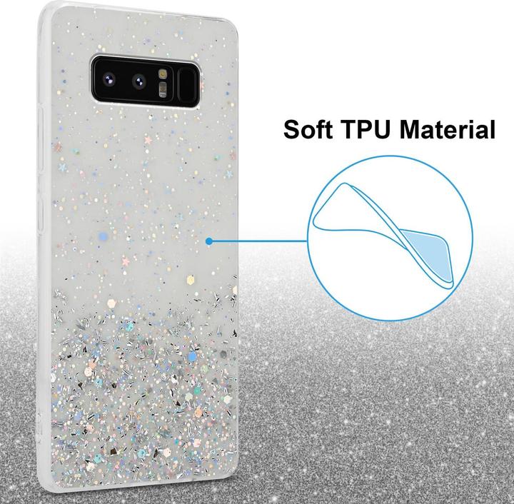 Immagine prodotto Cadorabo Custodia TPU funkelnder Glitter (Samsung Galaxy Note 8)