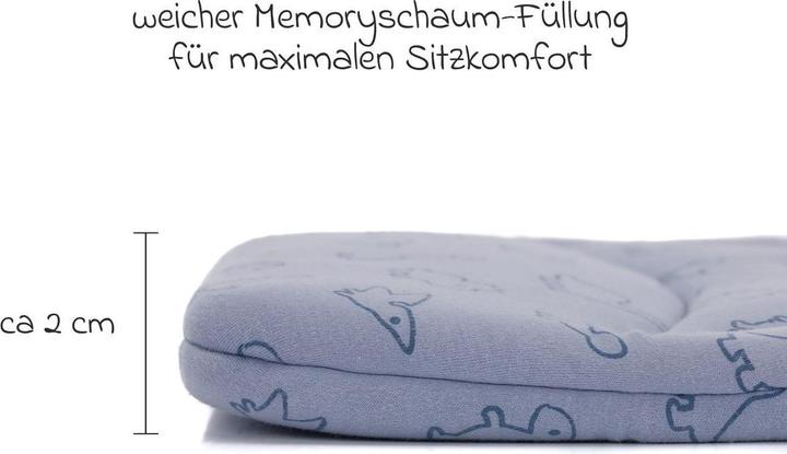 Actual product image Fillikid Sitzauflagen Wendeauflage Jersey für Sportwagen & Buggy