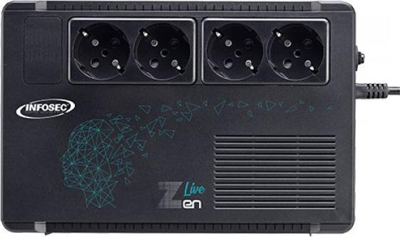 Actual product image Infosec Zen Live 500 (0.50 VA, 300 W, Line-interactive UPS)