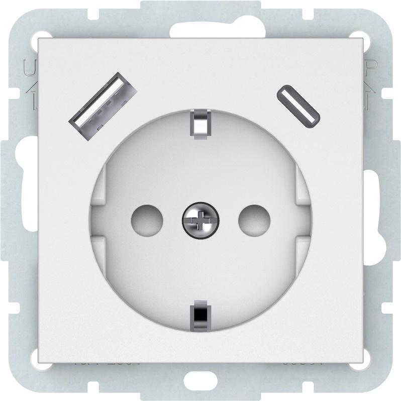 Vila, Steckdose, SOCKET+USB-A+C WMAT RP16-002-22/A+C QR