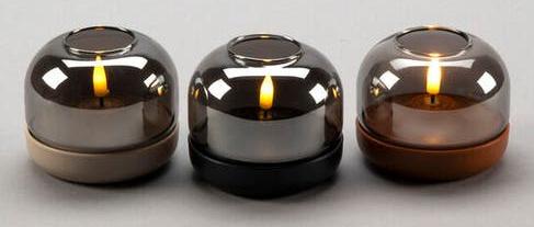 Produktbild LED Kerze schwarzer Sockel 1835-700 6h Timer D8,5 H7,5cm AA excl. 1835-700 (1x)