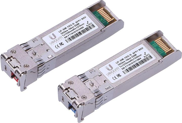 Image du produit Ubiquiti UF-SM-10G-S-20 : Jeu de 20 modules SFP+.