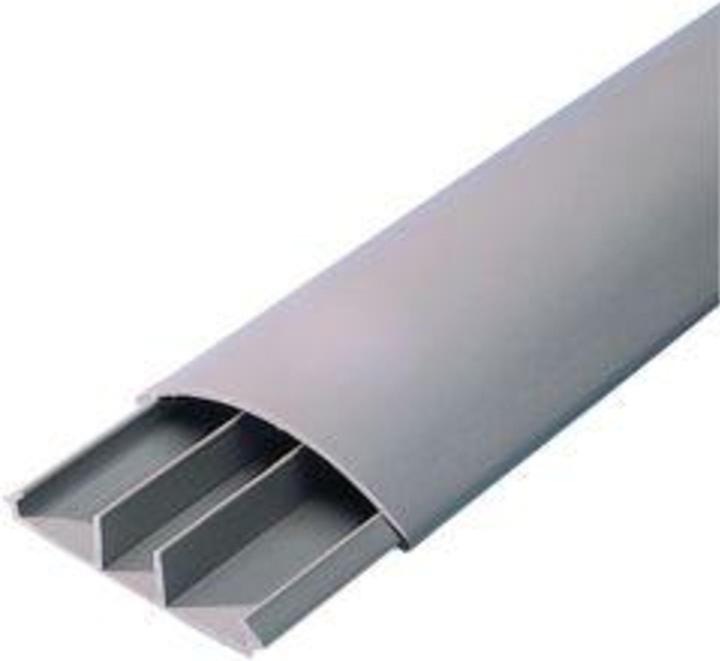 Magni Aufbodenkanal 12X50 2m, m.3 Kamme, grau (200 cm)