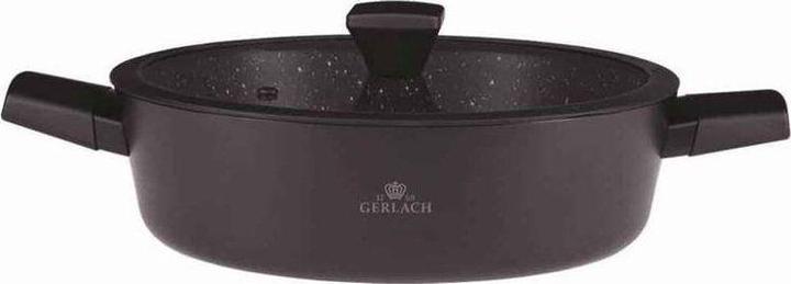 Image du produit Mondex GRANITEX 24cm aluminum pot with Ilag coating with cover 4.4L 340R (24 cm, Casserole, Aluminium)