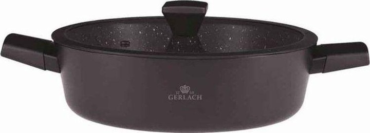 Produktbild Mondex GRANITEX 24cm aluminum pot with Ilag coating with lid 4.4L 340R (24 cm, Kochtopf, Aluminium)
