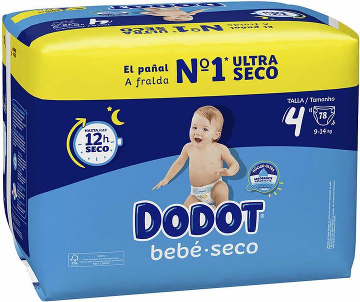 Immagine prodotto Dodot Asciutto Pannolini Talla 4 (Dimensione 4, 78 Pezzo/i)
