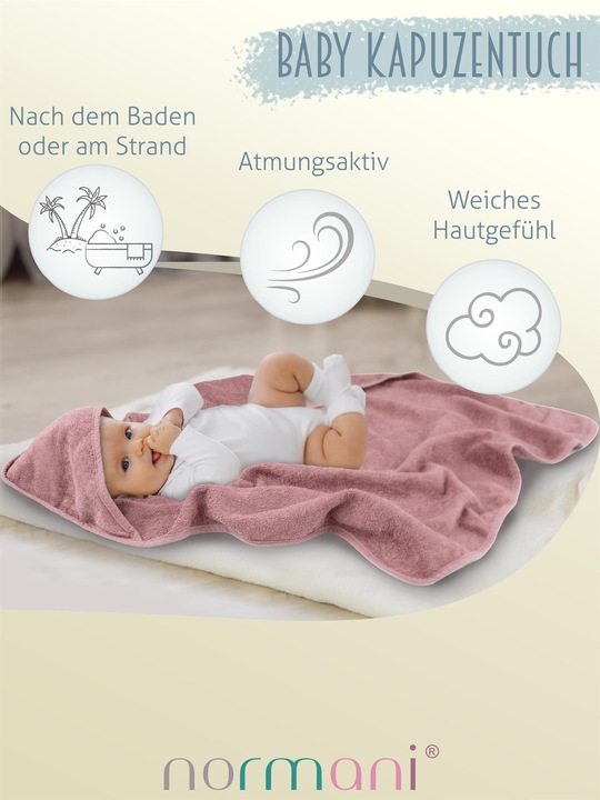 Actual product image Normani Hooded towel 100x100 cm Mbabane - 9221