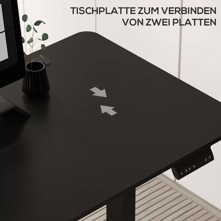 Image du produit Vinsetto Schreibtisch Spanplatte, Stahl Schwarz