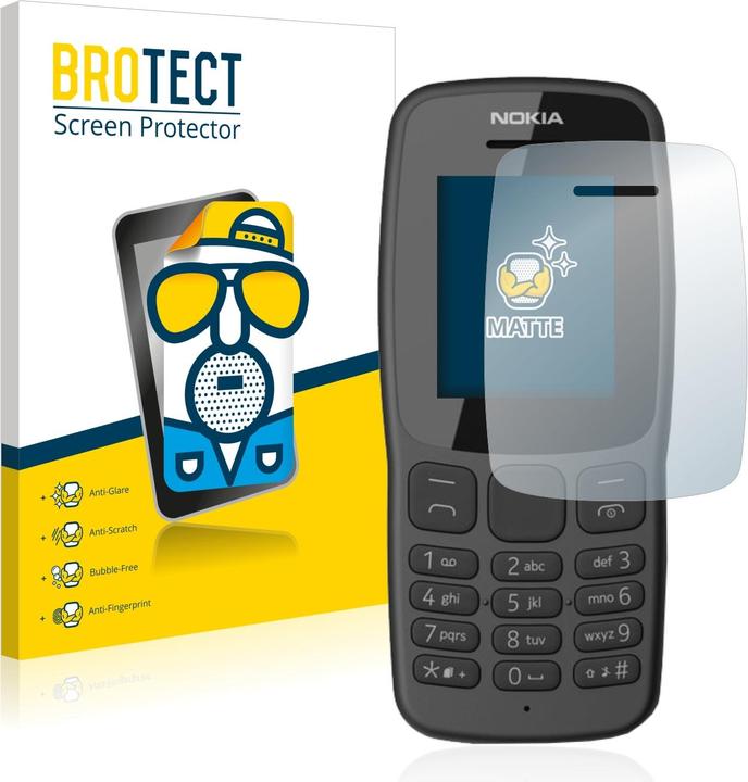 Produktbild BROTECT Entspiegelungs-Schutzfolie Displayschutz Matt (2 Stück, Nokia 106 (2018))