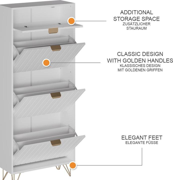 Actual product image Vicco Helge (60 x 23.50 x 145 cm)