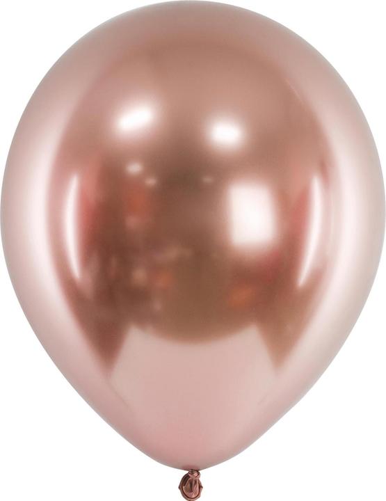 Partydeco Luftballons mit Spiegeleffekt Rose Gold - 10 Stk. (10 x)