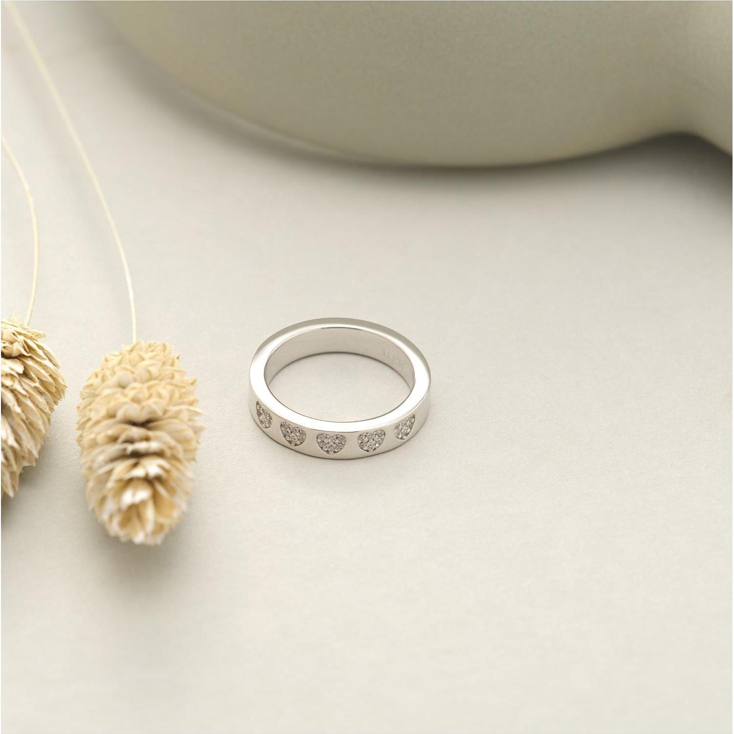 Thumbnail - Jette, Ring, Damenring TRUE LOVE, (63, 925 Silber)