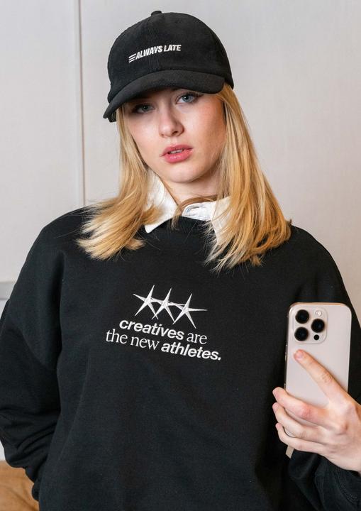 Actual product image Plakativ «Always Late» Courdroy Cap Black
