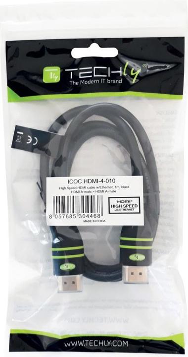 Actual product image Techly HDMI (Typ A) — HDMI (Typ A) (2 m, HDMI)