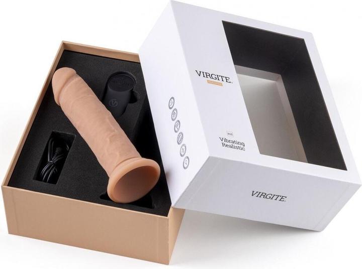 Produktbild Virgite Realistischer Vibrator „R15“ Fleisch 16,5 cm Mit Fernbedienung