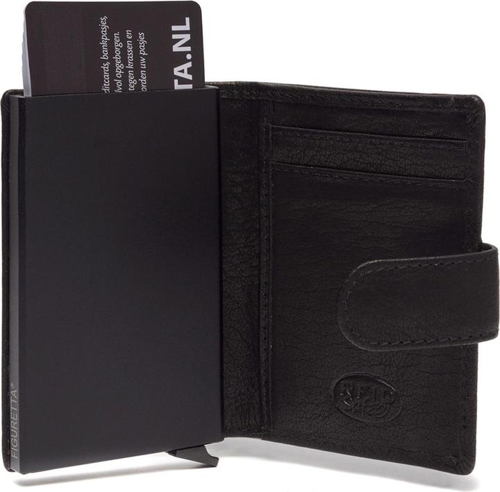 Immagine prodotto The Chesterfield Brand Portacarte di credito Antique Buff con protezione RFID in pelle 7 cm