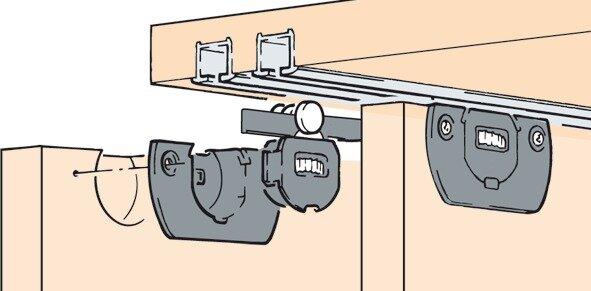 Actual product image HAWA Sliding door fittings