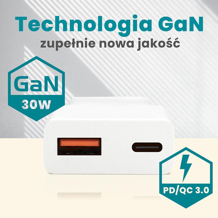 Actual product image Everactive 30-W-Wandladegerät 1 x USB 1 x USB-C (30 W, 2 ports)