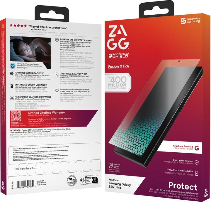 Image du produit Zagg Fusion XTR4 (1 pièce(s), Samsung Galaxy S25 Ultra)