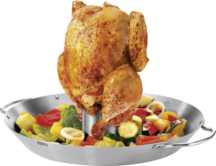 GEFU Grille de poulet et wok de légumes BBQ