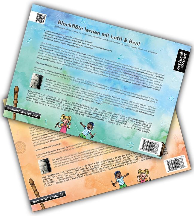 Produktbild Blockflöte lernen mit Lotti & Ben - Band 1 + 2 im Set! (Deutsch, Susanne Hossain, 2023)