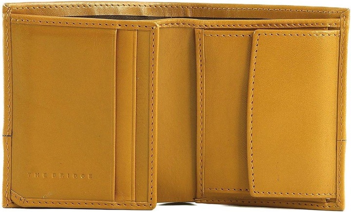 Image du produit The Bridge Damiano - Portefeuille en cuir, curry