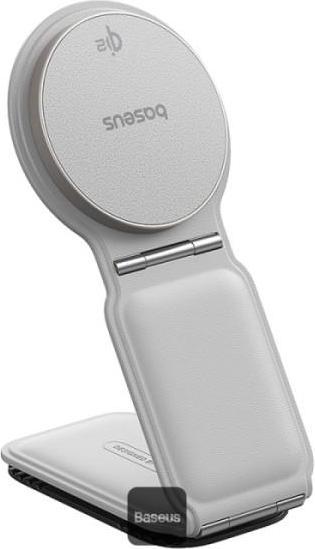 Actual product image Baseus PrimeTrip C02 Magnetic car holder with wireless charging white