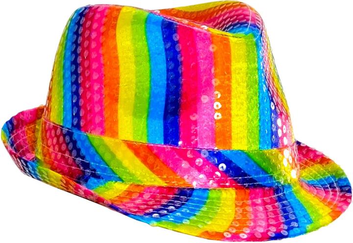 Widmann Hut Regenbogen Pailletten