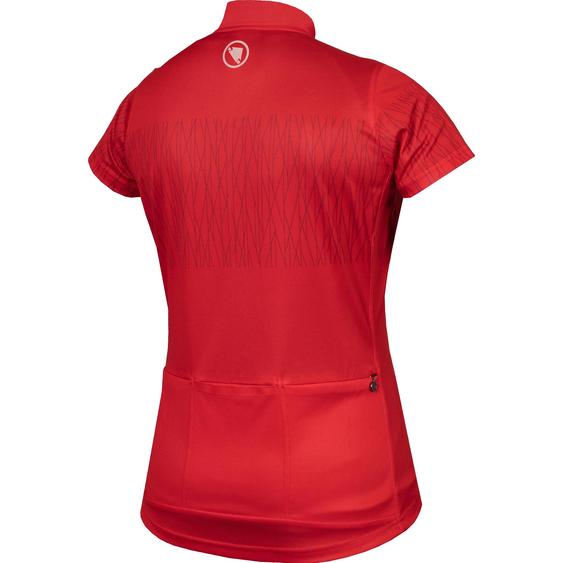 Thumbnail - Endura, Damen, Velotrikot, Damen Hummvee Ray Trikot (kurzarm) (M), Rot, M