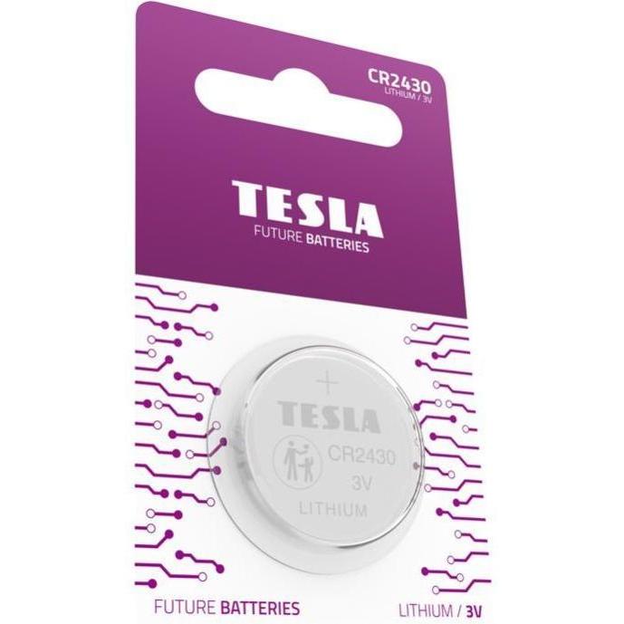Tesla Batteria al litio CR2430 (1x240) 3V 1 pz. (1 pz., CR2430), Batterie + pile