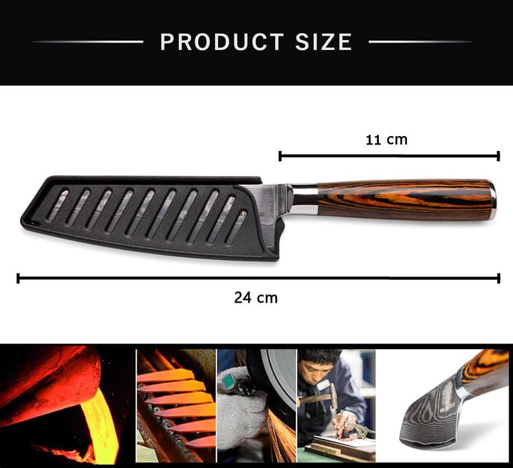 Produktbild Wolfblood Damastmesser (13 cm)