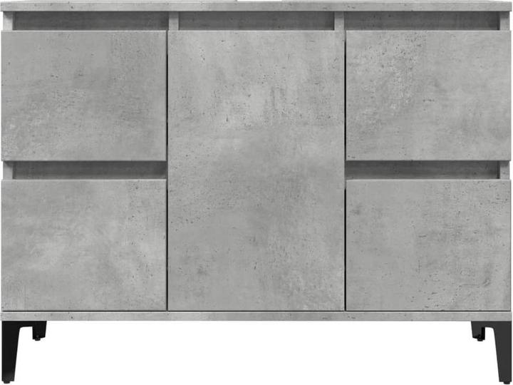 Produktbild VidaXL Waschbeckenunterschrank Unterschrank Badschrank Betongrau Holzwerkstoff (80 x 33 x 60 cm)