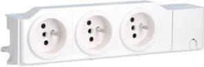 Actual product image Hager HAG VZ00ASF Socket outlet with pin contact, 3-way rotatable, screwed, top-hat rail mo