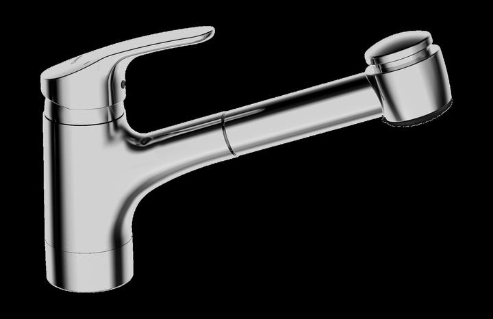 Produktbild Hansa HANSAMIX Küchenarmatur, Niederdruck, Anschluss Kupferrohr, Ausladung 235 mm, 01361183