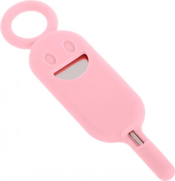 Actual product image OEM Key / needle for SIM card tray needle keychain pink
