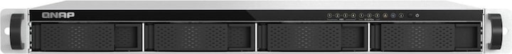 Produktbild QNAP TS-765eU-8G 1U 4-bay Intel Atom x7405C 8,89cm 3,5Zoll SATA + 3 x E1.S/PCIe M.2 2280 short depth