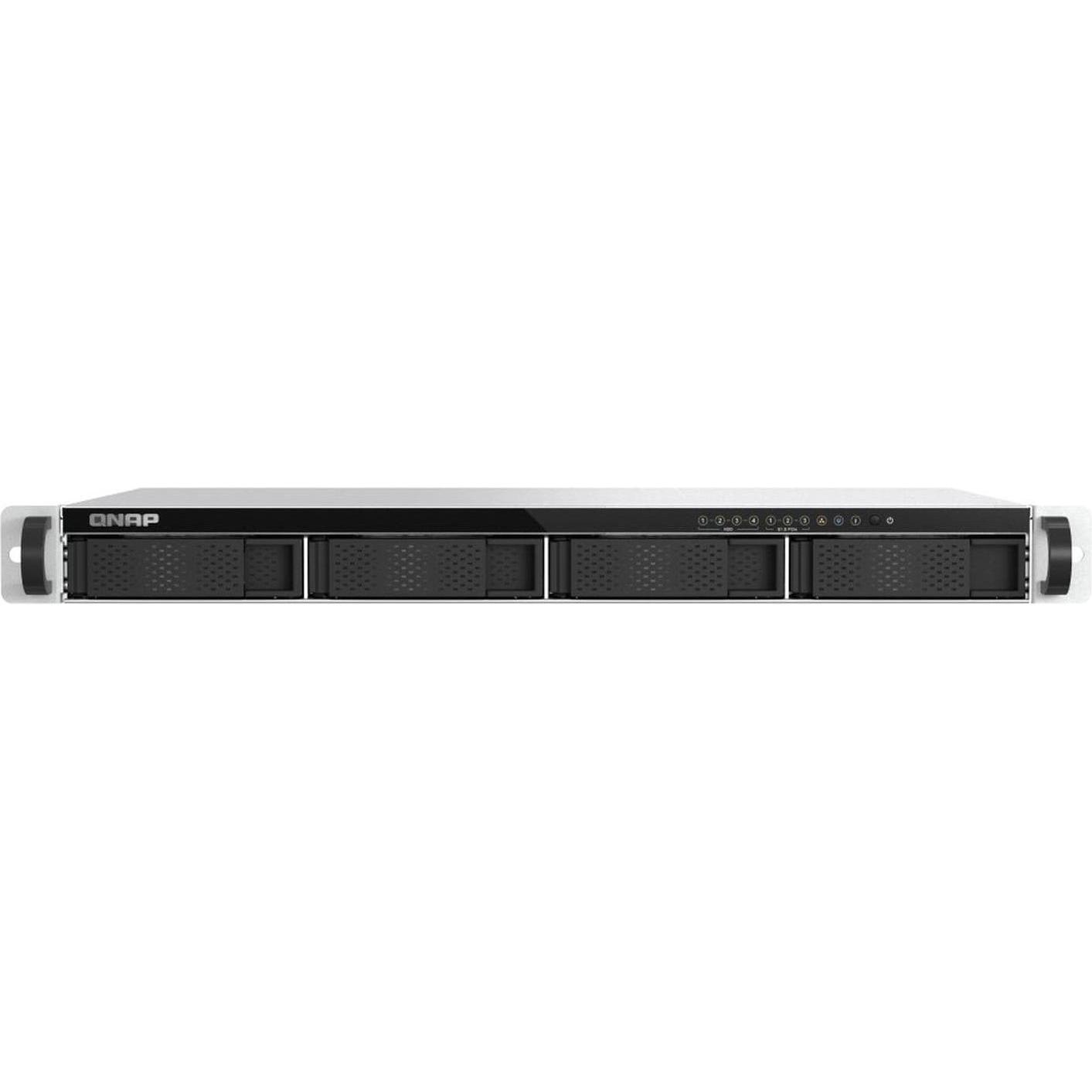 QNAP TS-765eU-8G 1U 4-bay Intel Atom x7405C 8,89cm 3,5Zoll SATA + 3 x E1.S/PCIe M.2 2280 short depth, NAS, Schwarz