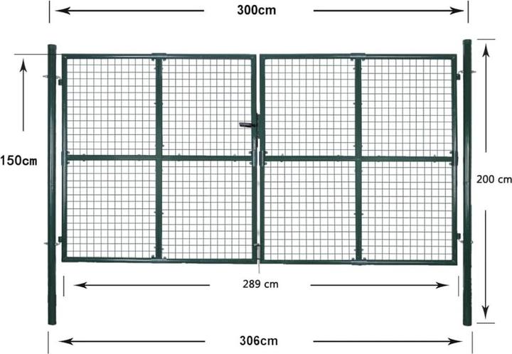 Produktbild vidaXL Zauntor