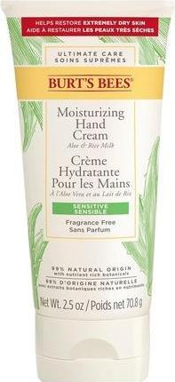 Actual product image Burt's Bees Moisturizing Cream for Very Dry Hands and Sensitive Skin with Aloe and Rice Milk